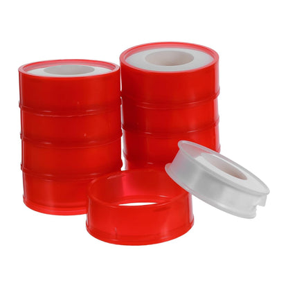10 Rolls PTFE Plumbers Thread Seal Tape for Water and Gas Leak Repair, Thickened 20m X 15mm X 0.1mm Pipe Leak Sealant Tape for Bathroom Garden Kitchen Plumbing