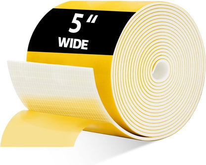 DEMEDO Pipe Insulation Tape, Pipe Wrap Insulation Foam Tape Self Adhesive, Outdoor Water Pipe Insulation Roll for HVAC, AC Line Insulation, 2 inch x 16.5 FT Heat Tape for Water Pipe, White