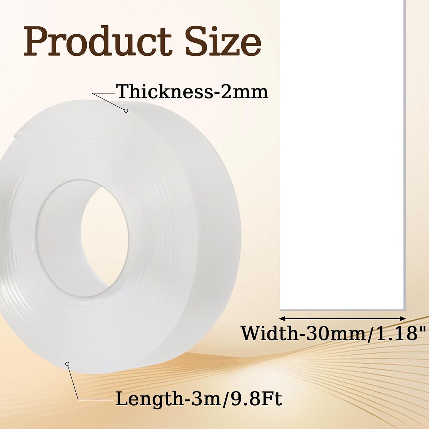 9.84FT Clear 20MM Edge Protector Strip | Self Adhesive, Sharp Edge Wrap Cover Tape, Soft Corner Protectors, Baby Proofing Corner Guards