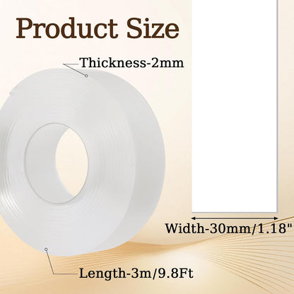 9.84FT Clear 20MM Edge Protector Strip | Self Adhesive, Sharp Edge Wrap Cover Tape, Soft Corner Protectors, Baby Proofing Corner Guards