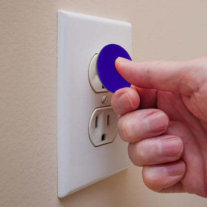 Pure Blue Color Outlet Covers Baby Proofing - Plug Covers for Electrical Outlets, Child Proof Socket Covers, Baby Safety Products for Home, Office