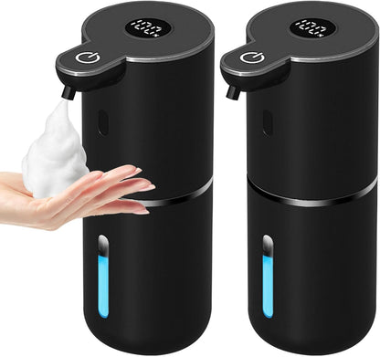 OHIFAST Automatic Foaming Soap Dispenser Touchless, USB Rechargeable Smart Hand Soap Dispenser, 6-Level Adjustable, 12.8oz/380mL Wall Mounted for Bathroom Kitchen Dish Soap-White