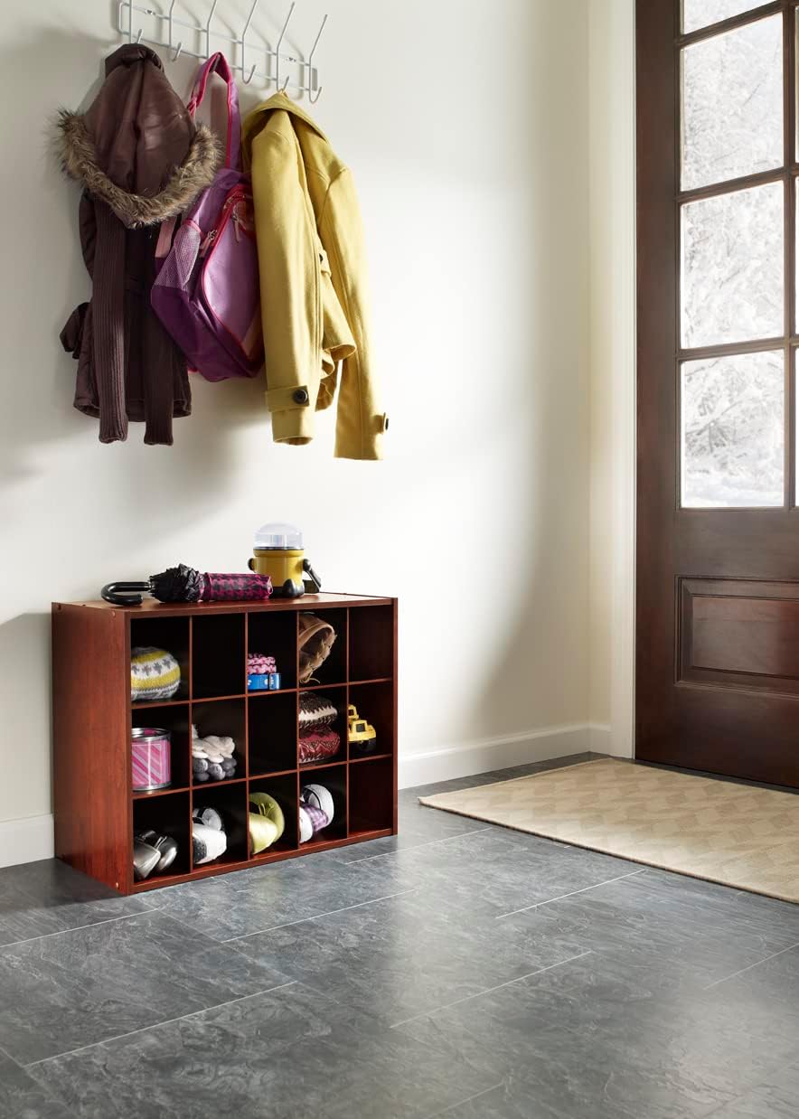 ClosetMaid 15 Cube Stackable Storage Organizer for Shoes, Bags, Crafts, Hobbies with Wood Shelves, for Closet, Entryway or Mudroom, Espresso