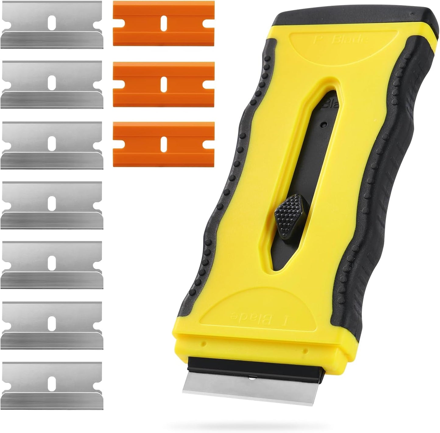 Oven Razor Blade Scraper Tool For Glass Stove Top Scraper Tool | Dual-End Ceramic Cooktop Razor Scraper With 10 Replacement Blades