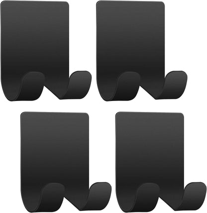 Razor Holder Shaver Hook Hanger Stand(2 Pack)Self Adhesive Stainless Steel Heavy Duty Utility Storage Hook,Shower Hook for Razor,Bathroom Kitchen Organizer for Plug Robe Towel Loofah Bathrobe Coat