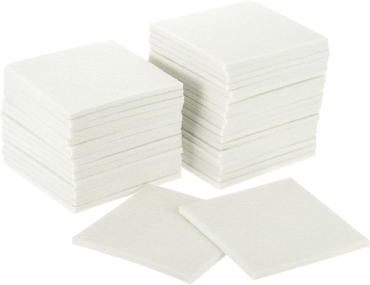 uxcell Furniture Pads, 36Pcs 1.5" - Square Self Adhesive Felt Furniture Pads, Floor Protectors for Furniture Feet Chairs Legs Hardwood Floors (Black)