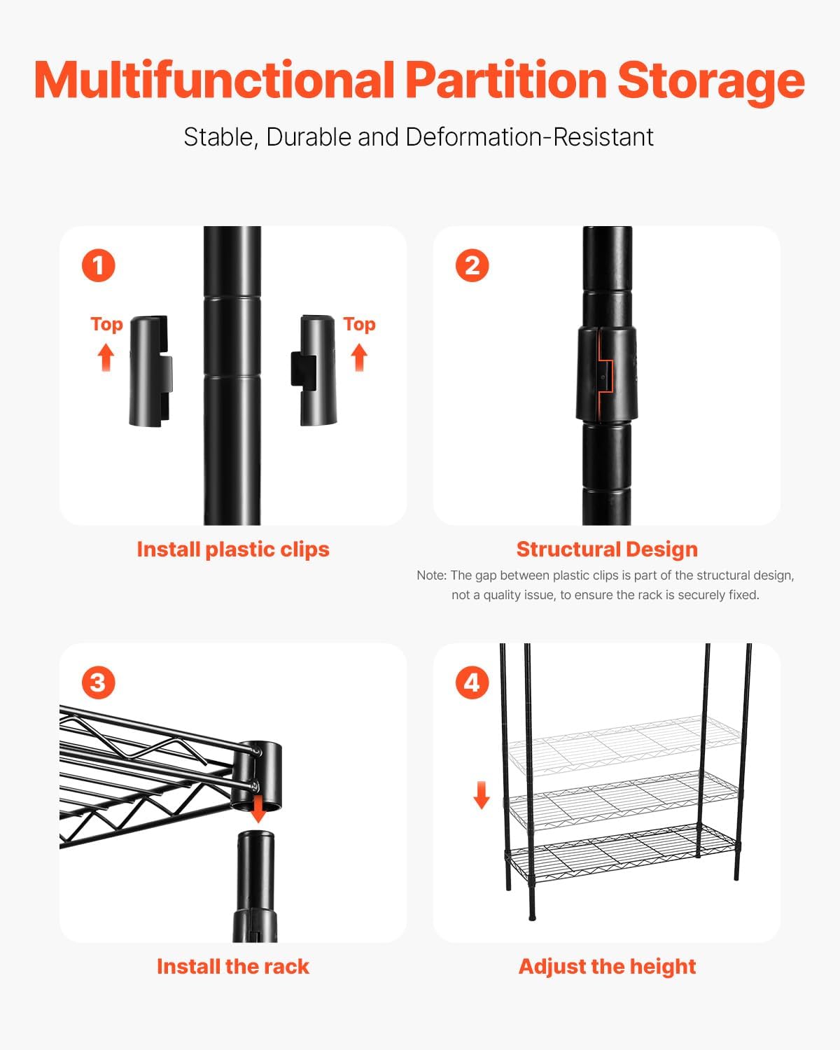 VEVOR Over Washer and Dryer Storage Shelves, 6 Tiers Laundry Room Drying Rack with Hanger Rod and Hooks, Two Rows Adjustable Washer Shelves Space Saver, for Laundry Room Storage & Organization, Black