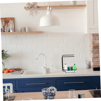 1pc Wall-Mounted Kitchen Sponge Holder and Drainage Rack Dual-Purpose for Dishcloths and Cleaning Tools Space-Saving Design and Construction