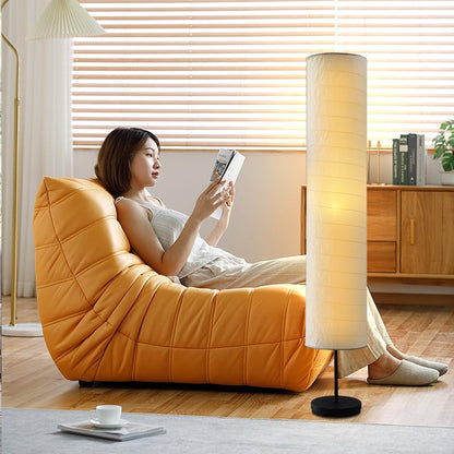 Paper Floor Lamp, Floor Lamps, Paper Standing Lamp, Room Decoration Festival Lantern Light for Bedroom Dresser Living Kids Room Dorm Coffee (White, 46inch)
