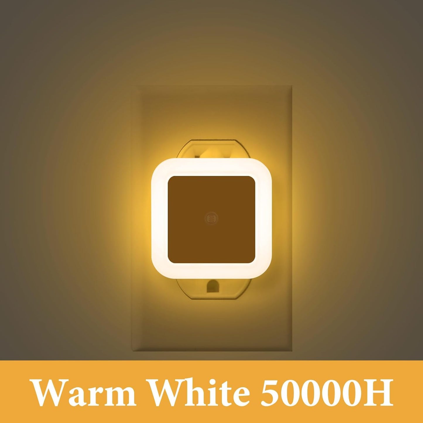 Tuanse 48 Pack LED Night Lights Plug into Wall Smart Sensor Sensor Automatic Night Lamp Nightlights Accessories for Bedroom Bathroom Toilet Stairs Kitchen Hallway(White)