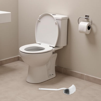 3 Pack Curved Toilet Bowl Brush Set with Long Handle for Deep Cleaning Under Rim and Hard-to-Reach Areas Compact Bathroom Scrubber for Household Toilet Cleaning