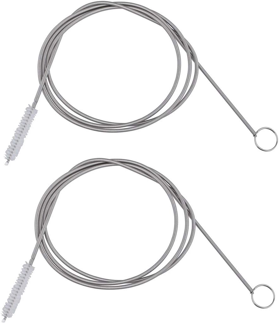 Long Pipe Cleaner Flexible Tube Cleaning Brush Snake Drain Clog Remover Drain Brush Aquarium Water Filter Pipe Air Tube Hose Cleaning Brush Sink Fridge Skinny Pipe Dredging Tool 155CM1