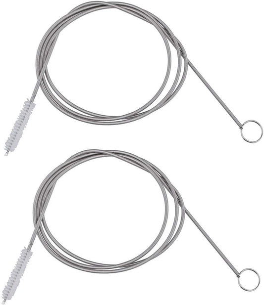 Long Pipe Cleaner Flexible Tube Cleaning Brush Snake Drain Clog Remover Drain Brush Aquarium Water Filter Pipe Air Tube Hose Cleaning Brush Sink Fridge Skinny Pipe Dredging Tool 155CM1
