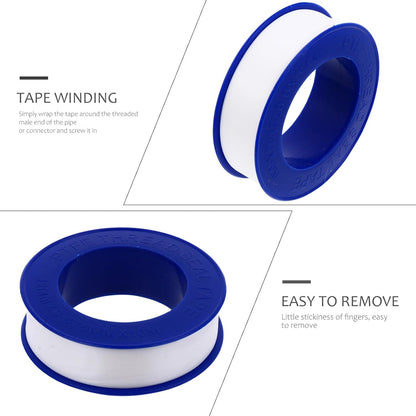 30pcs PTFE Thread Seal Tape for Plumbing High-Temperature Duct Tape Moisture Acid Cover for Protection for Leak Prevention and Pipe Sealing