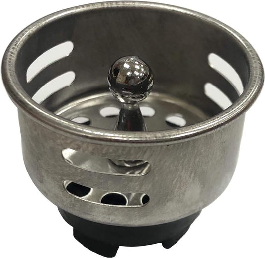 Stainless Steel Junior Duo Strainer Replacement Basket/Stopper for Bar and Prep Sinks Drains 6 Pack