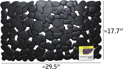 HAWK Heavy Duty Rubber Scraper Mat | Size 18" x 30" (45 x 75 cm) | 9mm Thickness | Anti Slip | Anti Fatigue | Great For Cleaning Boots & Shoes