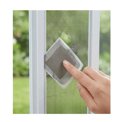 Screen Repair Patch Kit, 2 Pack 3.5" x 3.5" Adhesive Fiberglass Screen Repair for Window, Door & Patio Screens (Gray)