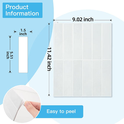 Art3d 11.4 x 9 Inch Heavy-Duty Peel and Stick Backsplash for Home Décor, 10-Pack PVC Wall Tiles for Kitchen Countertop, Green