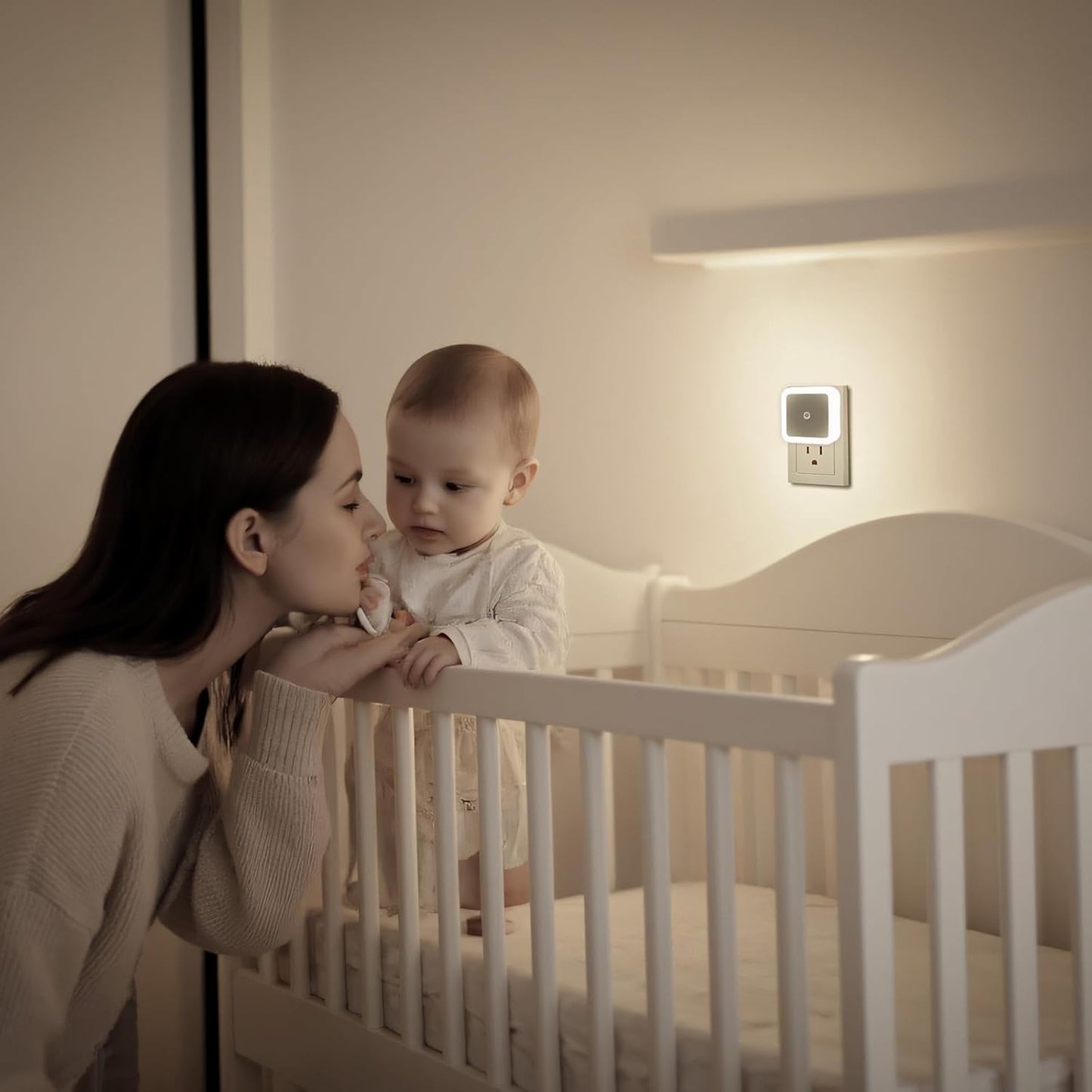6 Pack Blue LED Night Light Plug in, Dusk to Dawn Sensor Automatic On and Off, Energy Efficient, Soft Glow Kids, Nursery, Bedroom, Bathroom, Hallway, Stairs, Kitchen