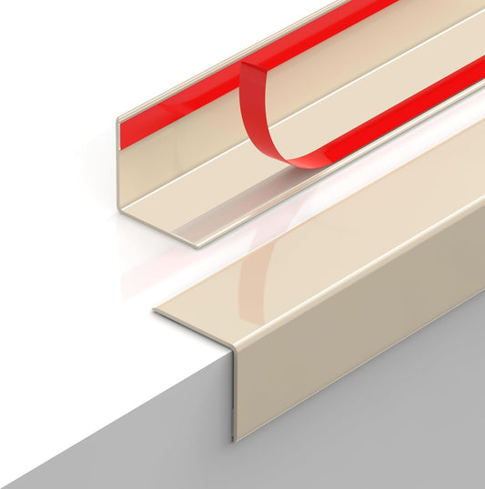 2PCS Clear Self-Adhesive Wall Corner Protectors，Corner Guards & Edge Protector for Wall Door Frame Cabinet Baseboard & Door, Table, Stair (31.5" X 1.18")