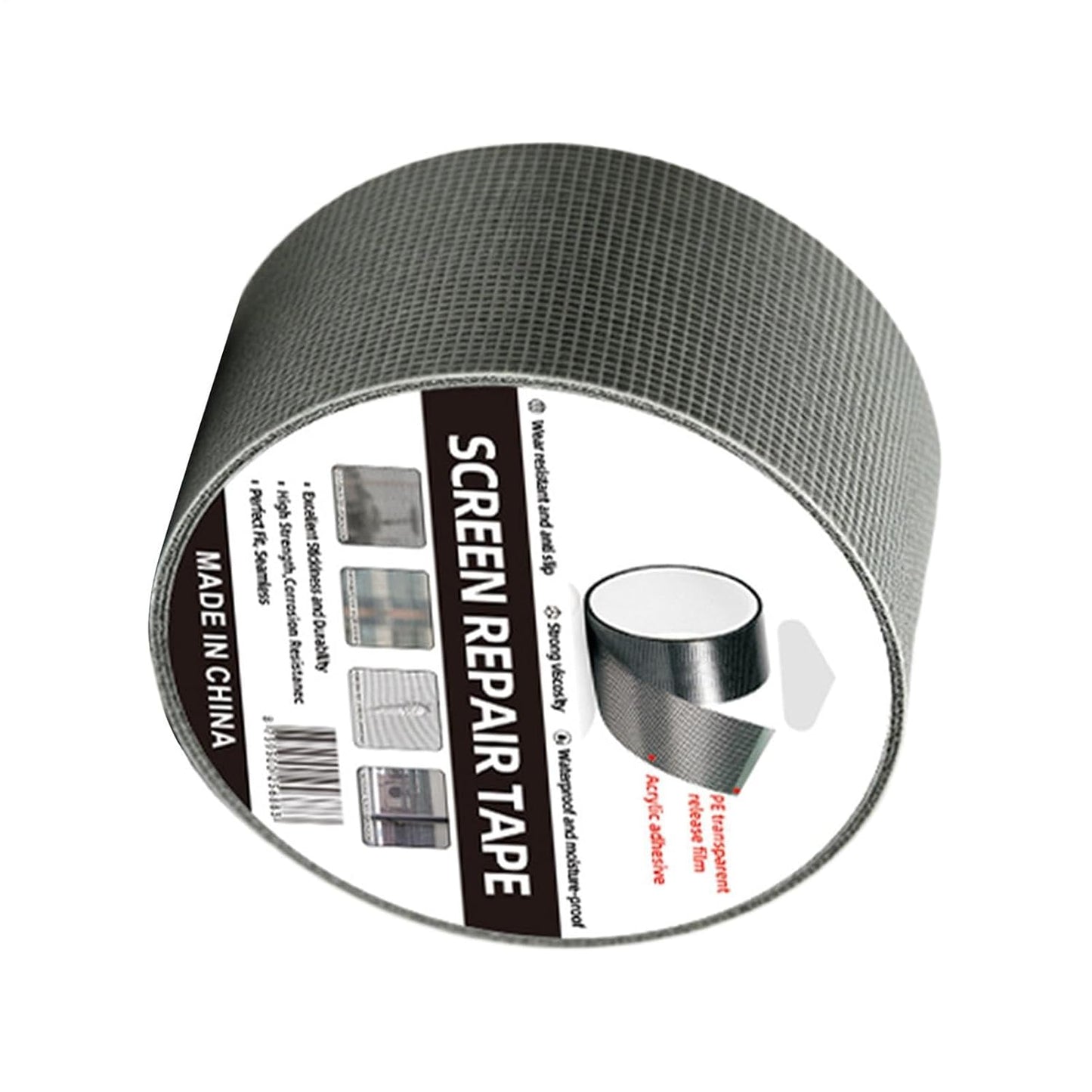 Window Screen Repair Kit, Screen Mesh Repair Kit, Screens Patch Tape | Self Adhesive Flexible Mesh Design, Screen Repair Tape, for Patio Porch RV Balcony Tent Camper Apartment