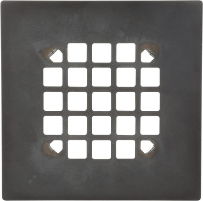 Danco Snap-in Shower Drain Cover with in-Drain Hair Catcher, 4-1/4" Round, White Strainer, (10533)