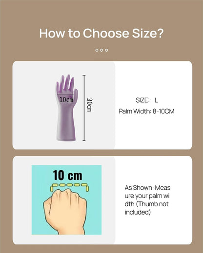LIICHAAO 2-12 Pairs Gloves for cleaning bathroom,NO ODOR,Stay On Comfort Fit No Sweat No Stick