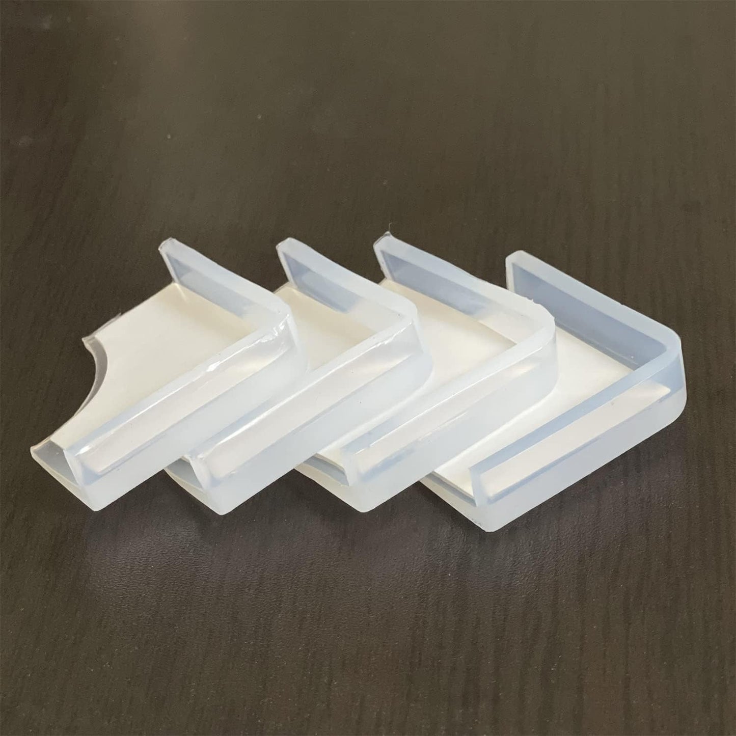 Silicone Clear Corner Protector Baby Proofing Furniture Guard, 4 Count | Food-Graded, Pre-Taped Adhesive, Flexible‌ Table Cabinets Counter Edge Bumper, Kids Child Safety Proof, 5/8" Depth