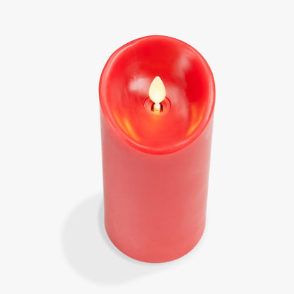Luminara Flameless LED Battery Operated Ivory Pillar Candle, Flickering Realistic Moving Flame, 3" x 4.5" Luminous Real Wax Indoor Home Decor Pack of 1