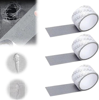 Moonboat Strong Adhesive Screen Repair Tape, 2024 Upgraded 2" x 80" Screen Repair Kit, Creative Screen Repair Tapes, Household Self-Adhesive Screen Window Repair Patch for Windows(Grey,1pcs)