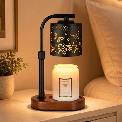 kobodon Candle Warmer Lamp with Timer, Electric Candle Lamp Warmer Birthday for Mom Women Home Bedroom Decor Wax Melt Warmer for Scented Wax with Jar Candles (Dragonfly)