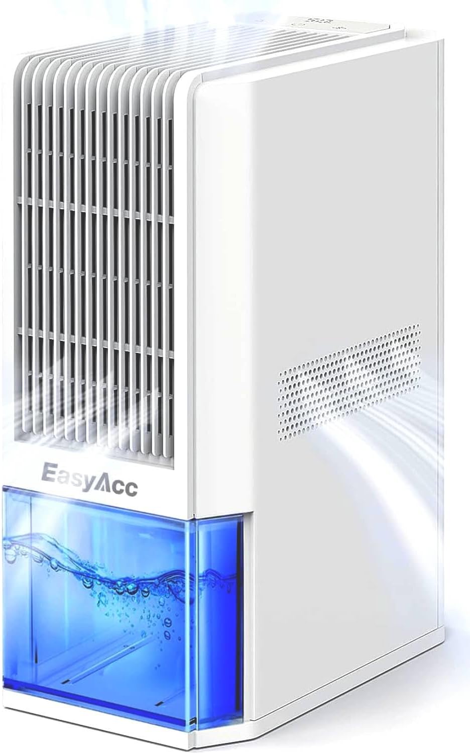 EasyAcc Bathroom Dehumidifier, 45 oz/Day Small Dehumidifier for Bathroom, Quiet Moisture Control Mini Dehumidifier for Home, Low-Temp Operation, Auto Shut-Off, 68 oz Tank, 7 LED Light for Closet RV