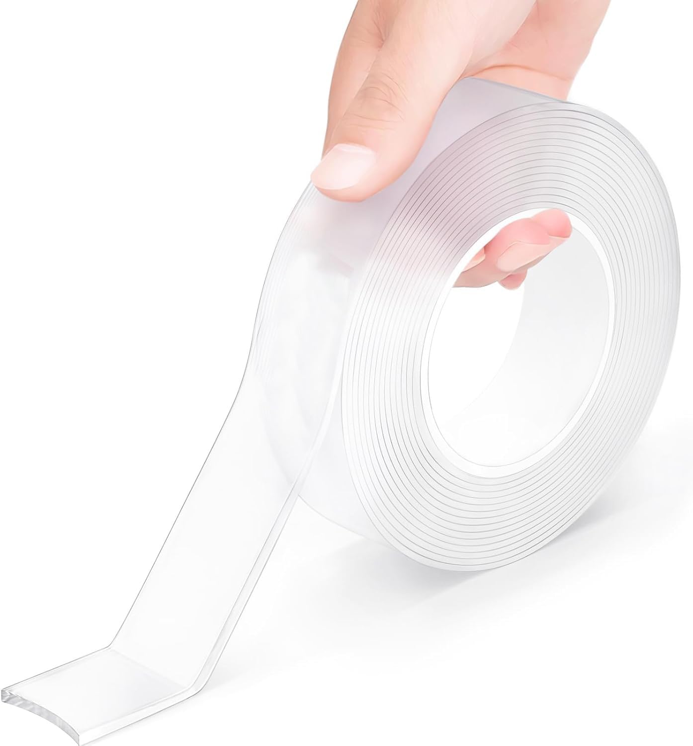 Nano Adhesive Tape, 9.85FT Double Sided Tape Heavy Duty for Walls, No Residue Removable Mounting Tape, Extra Large Picture Hanging Strips for Posters, Canvas, Decals, Tiles, Rugs (9.85 Feet)