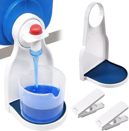 Laundry Detergent Dispenser Cup Holder Firmly Holds on Bottle Spouts, Easily No More runny or Messy Laundrys Detergent, No More Leaks or Mess with Detergents in Laundry Room