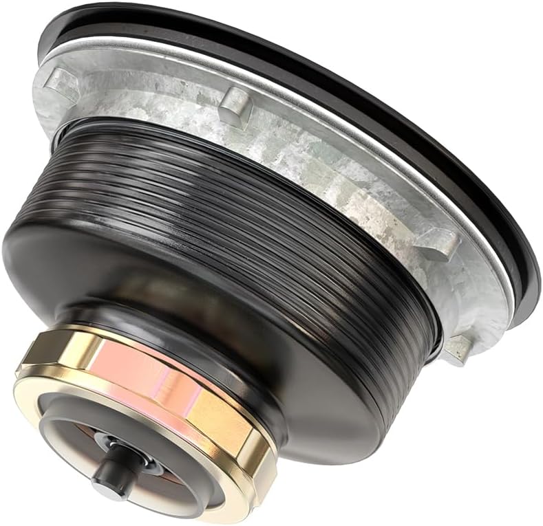 KONE 3-1/2 Inch Kitchen Sink Drain Strainer Assembly Made by All Stainless Steel with Strainer Basket/Drain Stopper, Replacement for Standard Commercial Drains