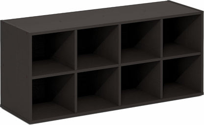 Furinno FANO Shoe Rack, 24-Inch Width 2-Tier Shoe Organizer, Stackable Shoes Storage, 11.7 x 24.2 x 11.7, for Closet Entryway, Office, Garage, Amber Pine