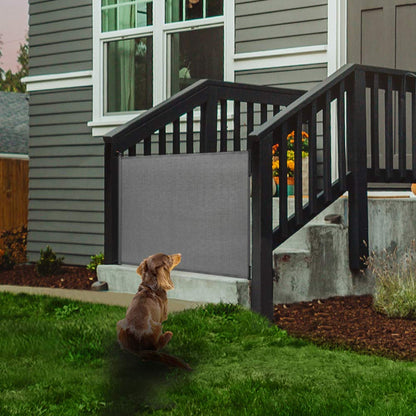 EasyBaby Extra Wide Retractable Baby Gates, 33" Tall, Extends up to 71" Wide, Black/Child Safety, Pet Gates for Stairs, Doorways, Hallways, Indoor and Outdoor