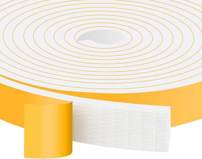 Upgraded Strong Adhesive Foam Weather Stripping Door Seal Insulation Tape for Insulating Door,Window, Air Conditioner Noise-Reduction Self Adhesive Sealing Weatherstrip (1 in x 1/2 in x 10 Ft) - Colors A