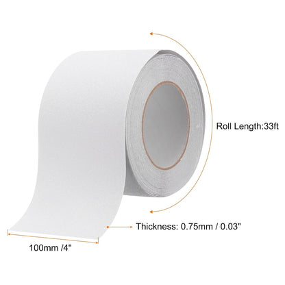 HARFINGTON Anti Slip Traction Tape 2" x 16.4ft Waterproof Non-Slip Grip Tape High Friction Weather Resistant Non Skid Stair Treads Tape for Indoor Outdoor Stair Steps, White