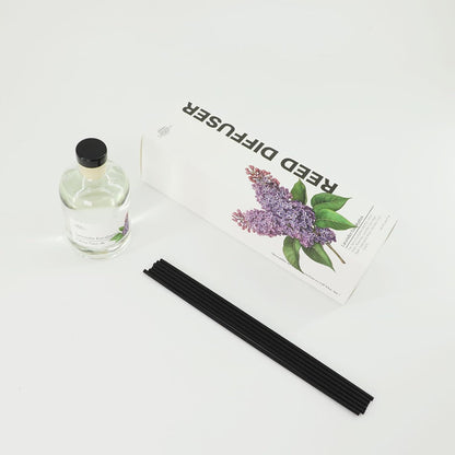 Reed Diffuser Set for Bathroom & Home, Long Lasting Essential Oil Aroma, Glass Bottle Home Fragrance with Sticks, Ideal Gift for Woman, 9.85oz (280ml) (Vanilla Cream)