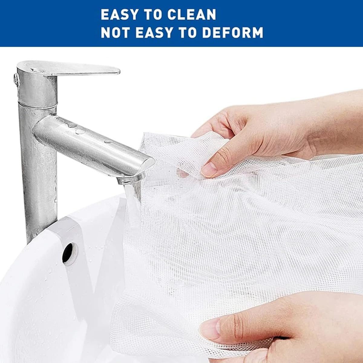 31.5" x 47.2" Self Adhesive Fiberglass Window Screen with Hook and Loop Tape, White Frame Mesh Screen Curtain Window Repair Kits