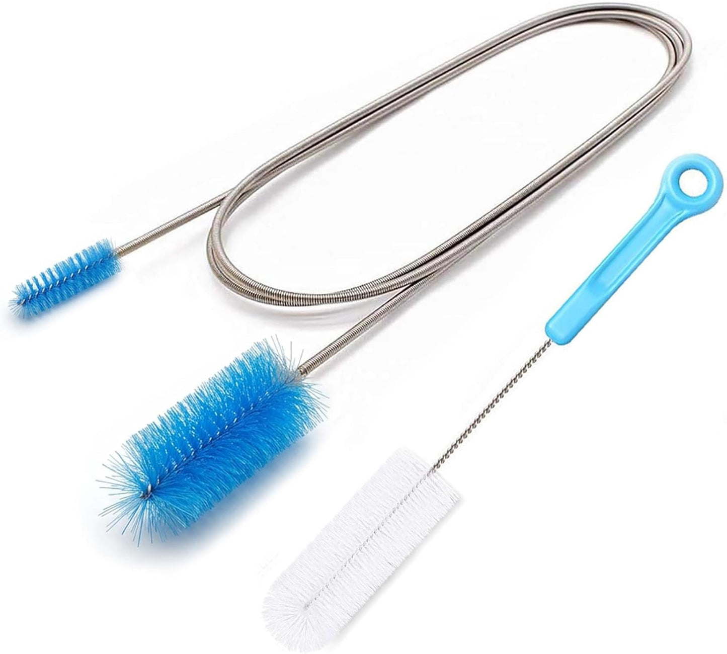 CPAP Tube Cleaning Brush - Flexible Stainless (6 Feet) Plus Handy Brush (10 Inches) fits Standard 22mm Diameter Tubing