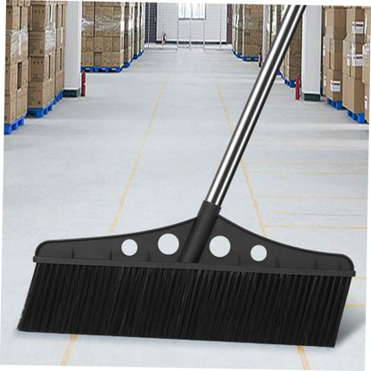 ORFOFE Heavy Duty Outdoor Broom with Handle Detachable Garden Sweeper for Patios Decks and Garages Ergonomic Grip Stainless Steel Construction Versatile for Various