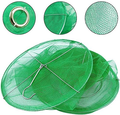 Ranch Fly Trap Outdoor Hanging Reusable with Fishing Apparatus | Food Bait Tray Catcher Cage for Indoor or Outdoor Family Farms, Park (4 Pack)