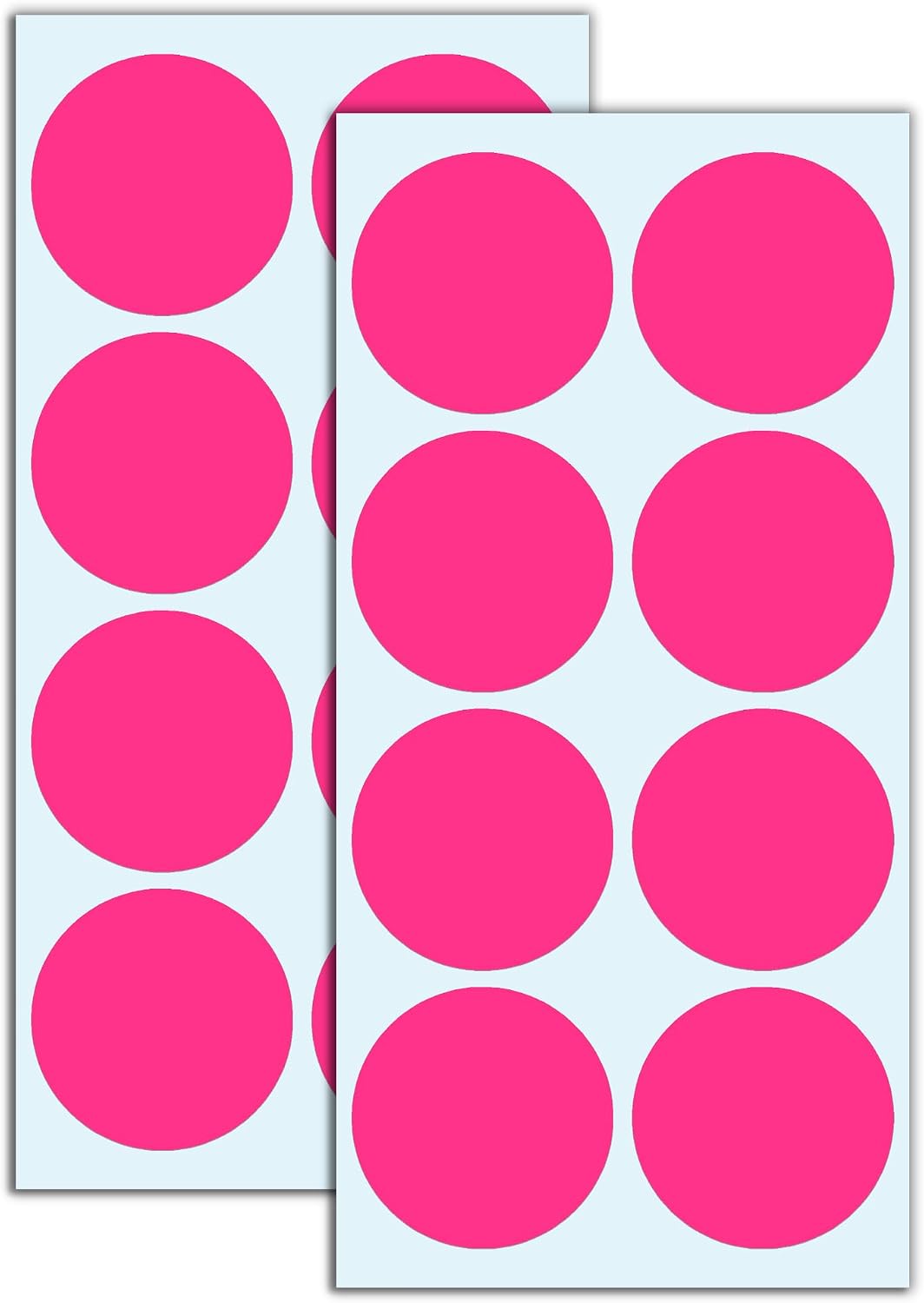 2" Round Large Colored Moving Stickers Labels - 10 Colors, Pack of 240