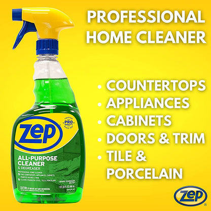 Zep All-Purpose Cleaner and Degreaser - 1 Gallon (1 Unit) ZU0567128 - Heavy Duty Industrial Cleaner for Business and Household Used in Kitchen, Countertops, Appliances, Walls and Floor Surfaces