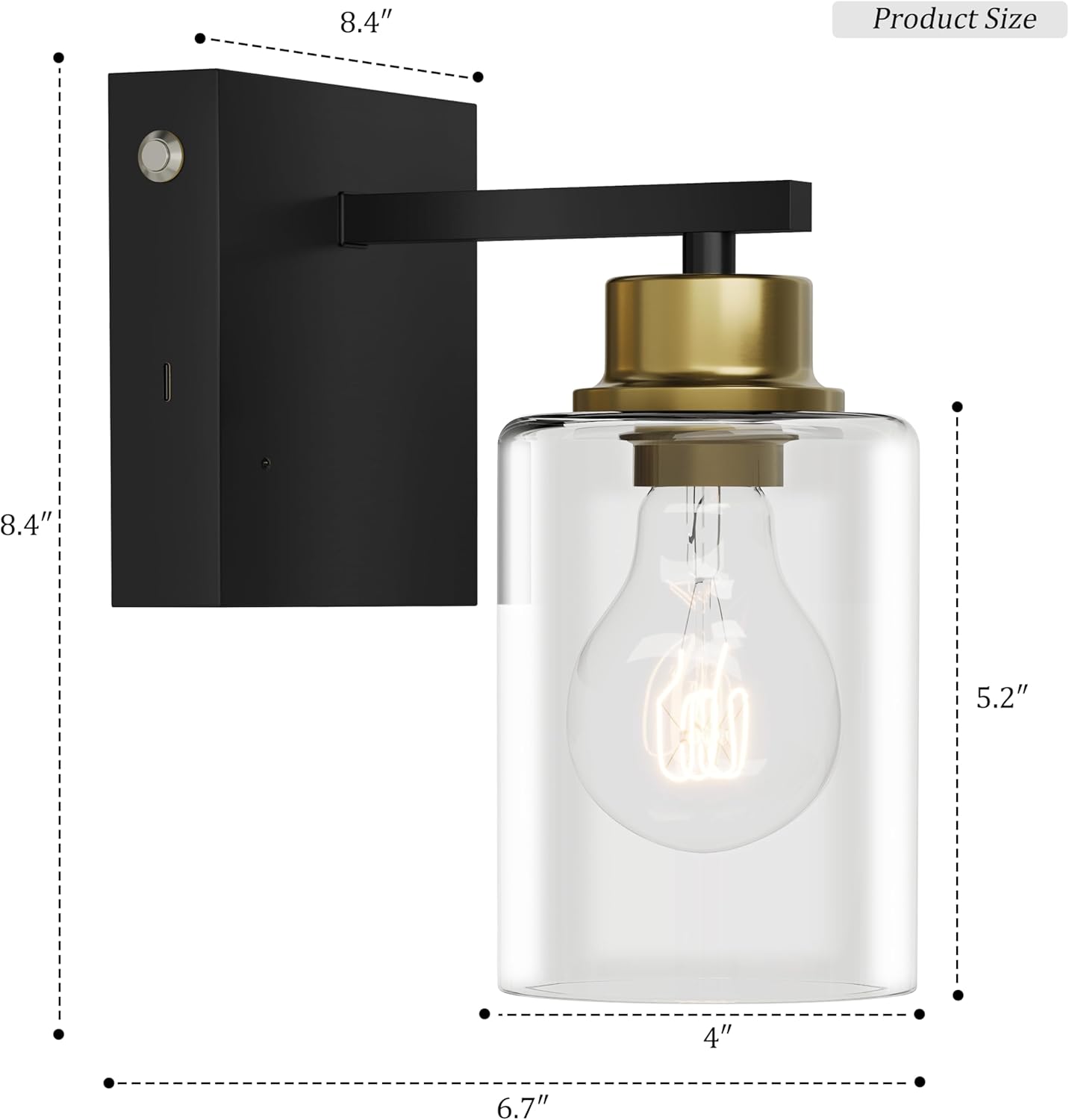 Battery Operated Wall Sconce Set of 2, Black Rechargeable Wall Lights with Timer Function, Easy Install Dimmable Wireless Wall Lamps Sconces Wall Decor for Living Room Bedroom Hallway, Emergency 3000K