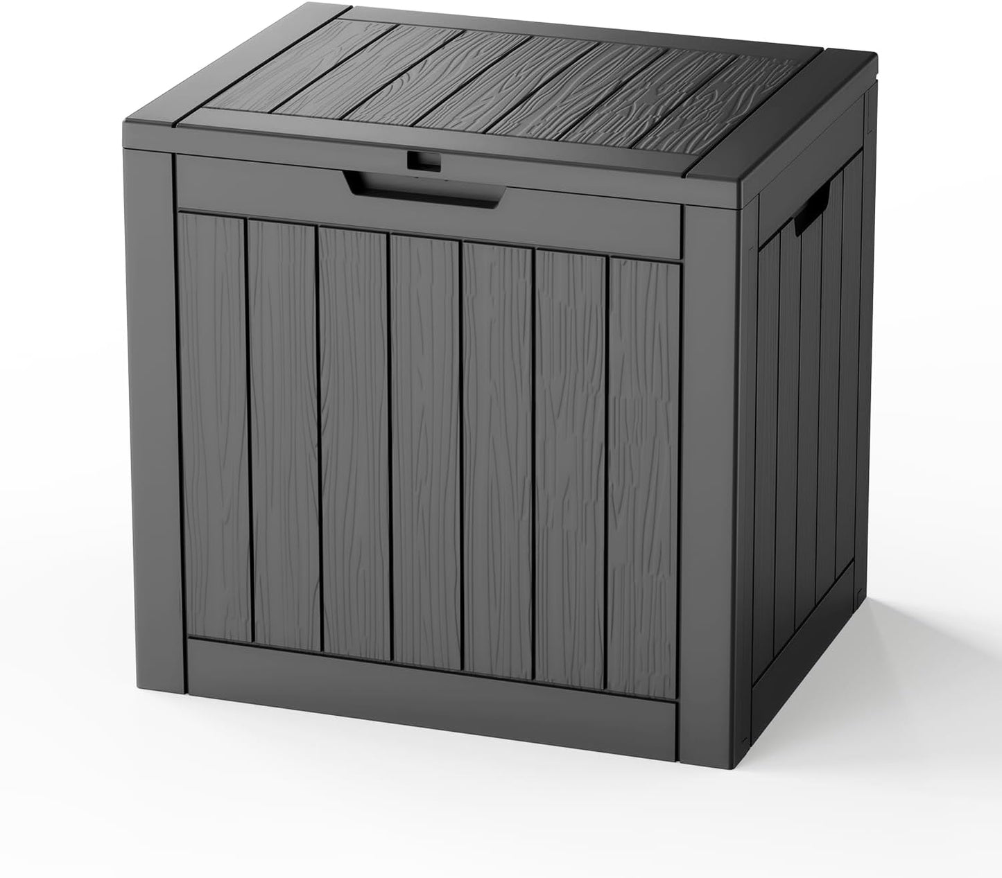 EasyUp 50 Gallon Outdoor Storage Box Waterproof Lockable Deck Boxes | UV Resistant Resin, for Garden Tools Cushions Patio Equipment, 300 lbs Capacity, Portable Design, Easy 16-Min Assembly