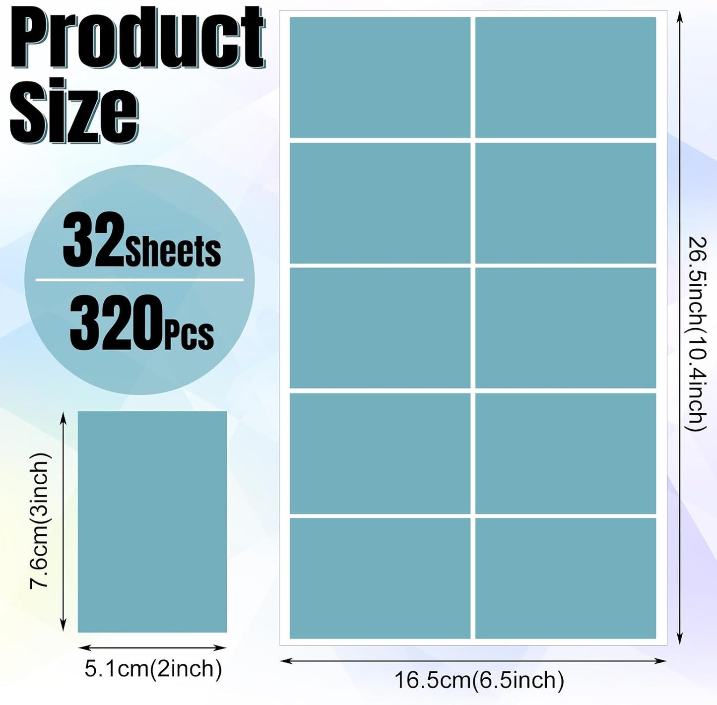 Feifeiya 1000 Pcs 3" x 2" White Removable Labels for Storage Bins, Self Adhesive Rectangular Stickers, Large 2x3 Shipping & Organization Labels for Boxes, Classroom, Office