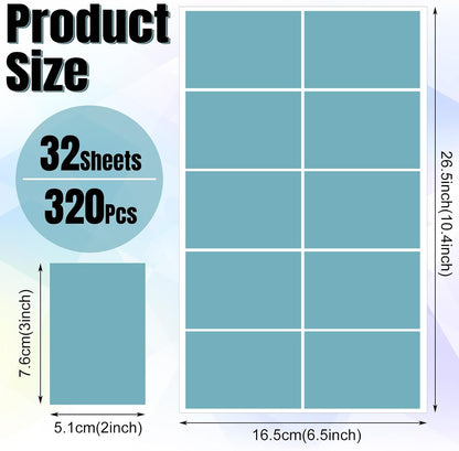 Feifeiya 1000 Pcs 3" x 2" White Removable Labels for Storage Bins, Self Adhesive Rectangular Stickers, Large 2x3 Shipping & Organization Labels for Boxes, Classroom, Office
